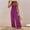 Purple, variant on JUSLIO Women Jumpsuits Fashion Casual Sleeveless V-Neck with Pockets Wide Leg Jumpsuits