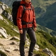 thumbnail image 2 of Womens Rain Jacket Waterproof Plus Size Hooded Raincoat Lightweight Zip up Hiking Jacket Casual Athletic Windbreaker with Pockets, 2 of 9
