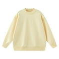 thumbnail image 5 of Womens Oversized Sweaters Ribbed Knit Details Soft Knit Pullover Long Sleeve Tops Casual Fall Crewneck Sweatshirts (XL, Yellow), 5 of 7