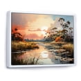 thumbnail image 2 of Designart "Everglades National Park Peach Forest" Landscapes Floater Framed Canvas Print, 2 of 7