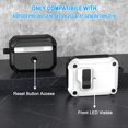 thumbnail image 3 of Funda compatible para Airpods Pro R-fun de segunda y primera generación, color blanco, 3 of 7