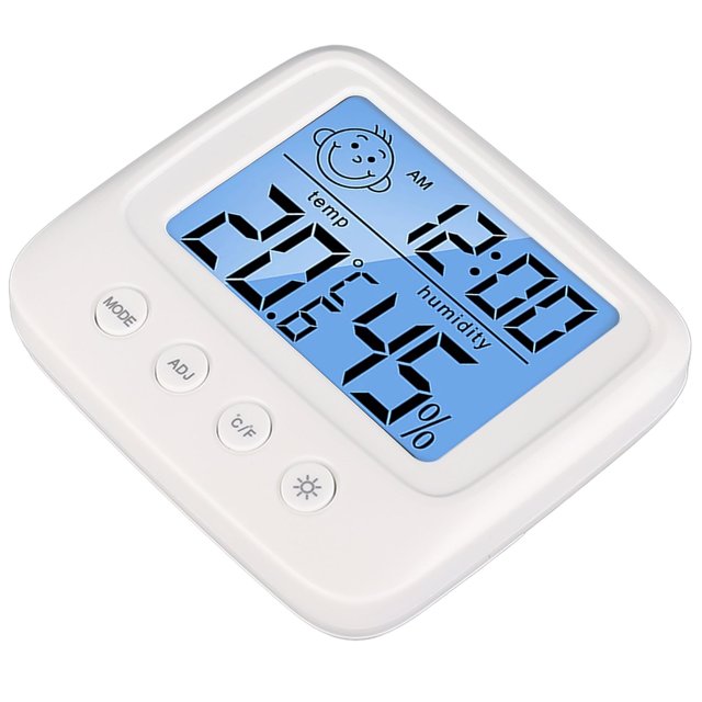 Reloj Digital, Termómetro Despertador Práctico, Preciso, Multifunción, Compacto Para Guardería
