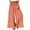 Orange, variant on WREESH Womens Wide Leg Long Palazzo Pants Fashion Casual Elastic Waist Loose Full Length Pants Brown