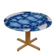 thumbnail image 3 of RUIYC Sea Turtle Round Tablecloth Shell Watercolor Circle Table Cloth Polyester Waterproof Table Cover for Home Kitchen Dining Party Pinic Patio Outdoor Decor, 3 of 7