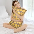 thumbnail image 4 of Pofeuu Sunflower Print Satin Pillowcase for Hair and Skin Pillow Cases, Silk Pillow Cases, Soft Cooling Pillow Covers, 20x30 Inches（Pillow core not included）, 4 of 7