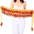 thumbnail image 4 of Transemion Wide Application Belly Dance Sequined Waist Versatile And Stylish Waist orange 5Set, 4 of 6