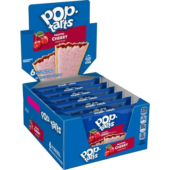 Pop-Tarts Cherry Toaster Pastries, 6 Count, 3.3 oz Each