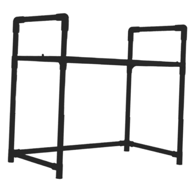 jifeng Microwave Oven Storage Rack Household Sturdy Counter Storage Organizer Shelf 1 Tier White