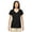 BLACK, variant on Gildan Womens Heavy Cotton 5.3 oz. V-Neck T-Shirt 5 Pack