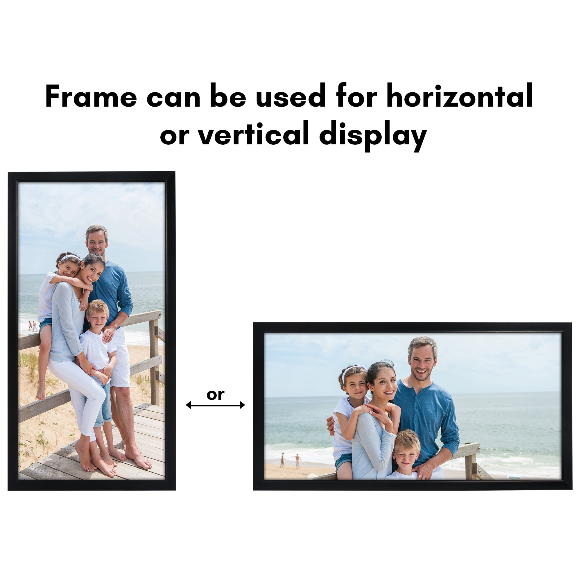 Americanflat 11x22 Picture Frame with Polished Plexiglass