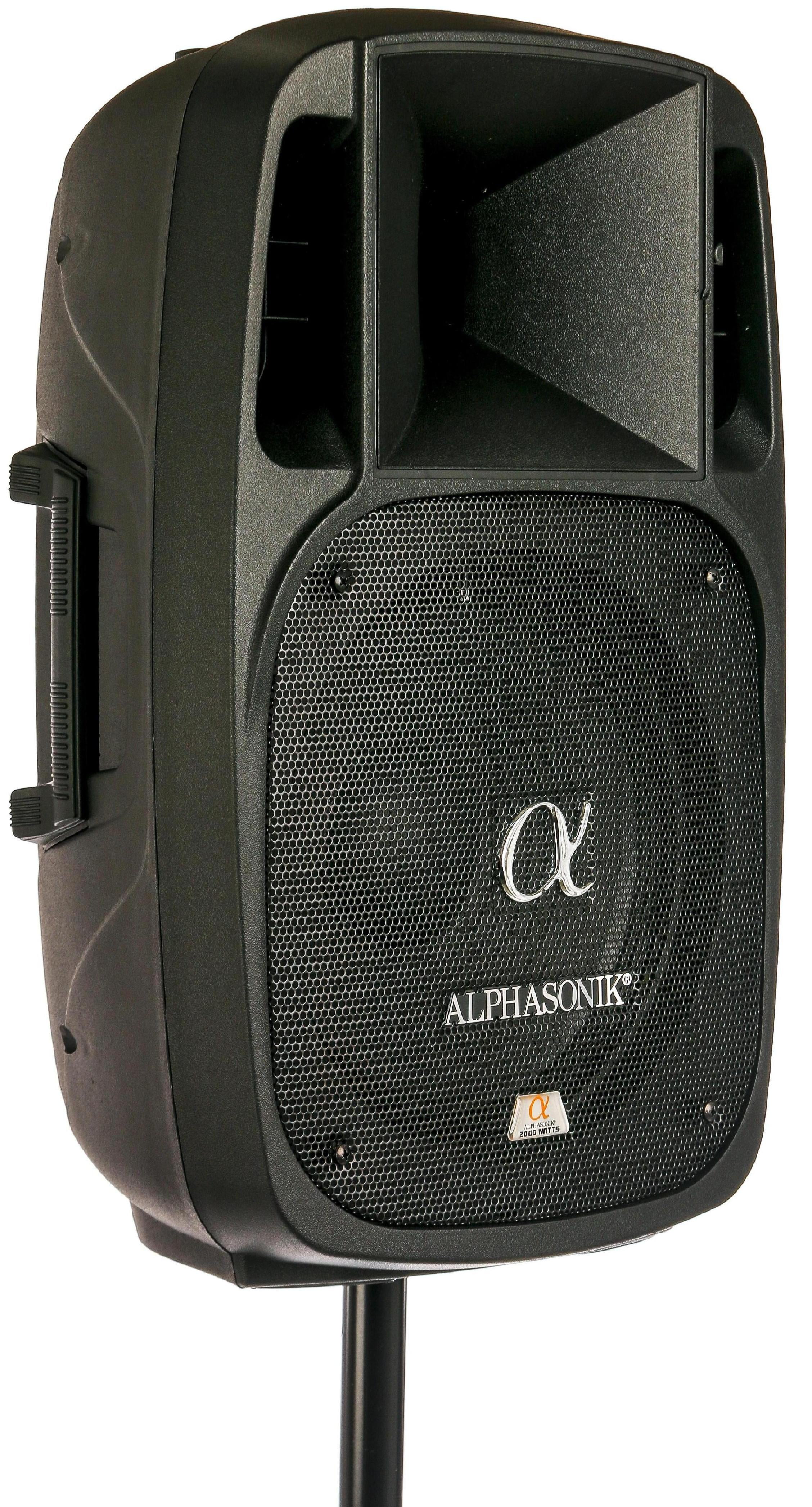 Alphasonik オールインワン 8インチパワー 800W PRO DJ 増幅ラウドスピーカー ブルーtooth付き 12 ブラック AK12PKG Alphasonik All-in-one 8\" Powered 800W PRO DJ Amplified Loud