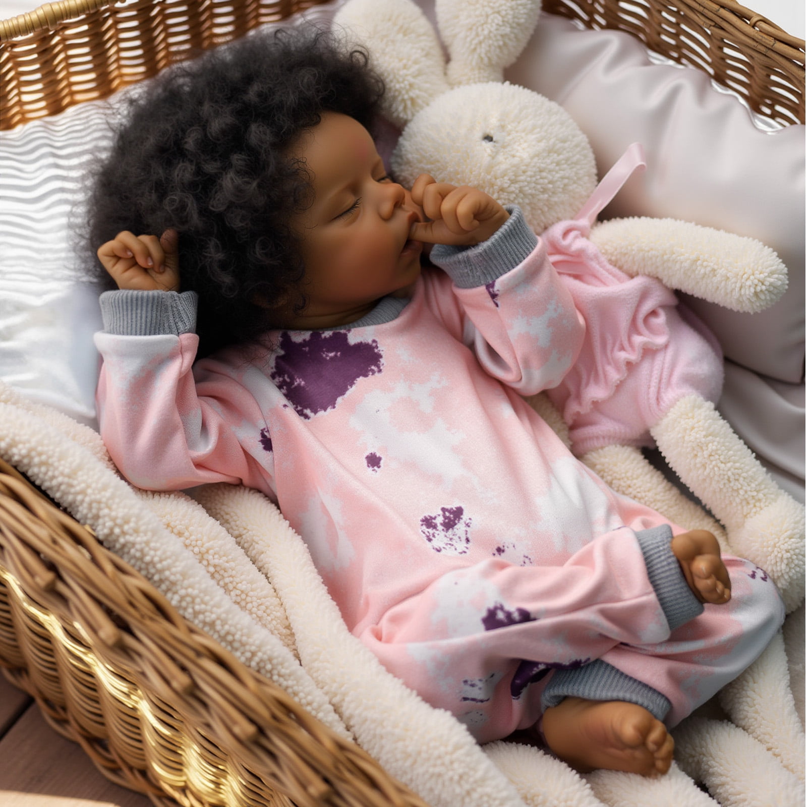 RSG 17 inch Reborn Baby Dolls Newborn Baby Dolls Soft Cloth Body Real Lifelike Doll with Gift Box for Kids Age 3+