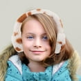 thumbnail image 4 of Orejeras de felpa con estampado plegable para mujer, suaves y cómodas para el invierno, ideales para actividades al aire libre en climas fríos., 4 of 7