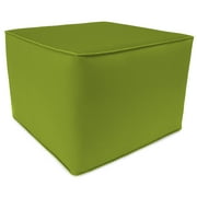Jordan Manufacturing 20" x 20" Square Outdoor Pouf Ottoman with Welt