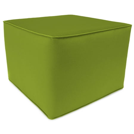 Jordan Manufacturing 20" x 20" Square Outdoor Pouf Ottoman with Welt