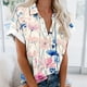 thumbnail image 3 of Mujeres Pantalones Cortos Impresos Blusas de Manga Corta Y Top Regular, Vestido de Moda de Verano Casual para Mujeres, 3 of 4