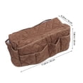 thumbnail image 2 of PTOOTP Bolsa De Almacenamiento Para Reposabrazos De Sofá En Tela Café Con Práctico Para Control Remoto, 2 of 6