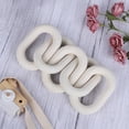 thumbnail image 6 of Wood Chain Link Decor – Hand Carved 5-Link Wood Knot Decorative Chain, Rustic Wood Link Decorative Object Large Wooden Chain for Home Living Room Coffee Table Farmhouse, 6 of 9