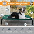thumbnail image 3 of K&H Pet Products Original Pet Cot Elevated Dog Bed Green/Black Mesh Large 42 X 30 X 7 Inches, 3 of 10