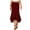 M404 Red, variant on Tfken Summer Women Skirts Solid Color Elastic Waist Long Handkerchief Skirts Trendy Casual Female Classic Clothes Black