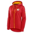 thumbnail image 2 of Women's Fanatics Red Calgary Flames Authentic Pro Rink Full-Zip Hoodie, 2 of 3