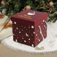 thumbnail image 4 of Christmas Gift Box, Large Candy Gift Box, 2pc Handheld Empty Christmas Packaging Boxes, Foldable Stacking Gift Boxes with Handles for Holiday Decorations and Presents, 4 of 7