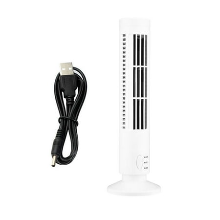 

Rinhoo Electric Tower Fan Home Office Desktop Portable USB Powered Vertical Mini Air Cooling Fan