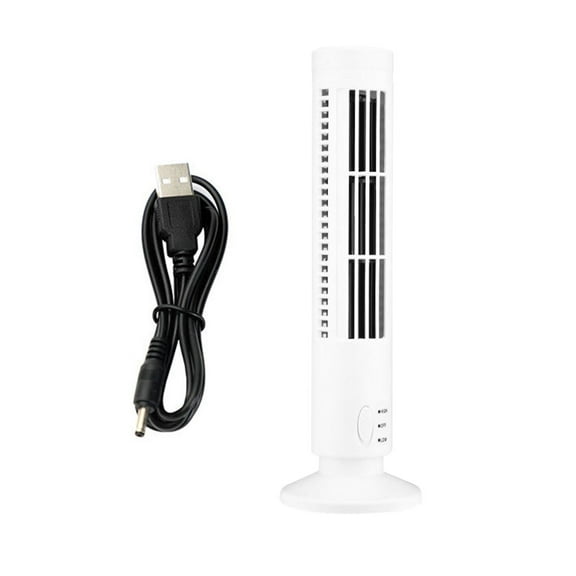Elenxs Electric Tower Fan Home Office Desktop Portable USB Powered Vertical Mini Air Cooling Fan