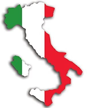 ITALIAN FLAG ITALY REFRACTIVE REFLECTING STICKERS EMBLEM MADE ITALY 