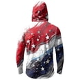 thumbnail image 3 of Homeyce Sun Protection Shirts for Men Upf 50+ UV Rash Guard Shirts Long Sleeve Lightweight Sun Protection Hoodies with Face Cover,Red L, 3 of 4