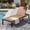Black+Natural, variant on Outdoor Chaise Lounges Pool Lounge Chairs Outdoor Daybed Recliner with Adjustable Backrest for Patio, Poolside or Beach, White+Brown