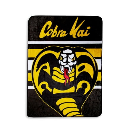 Cobra Kai Dojo Strike First Karate Blanket 46" X 60" Flannel Fleece Throw