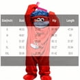thumbnail image 4 of TOMVIGX Big Mouth Monster Onesie Snuggle Goof Onesie Plush Silly Pajamas Cozy Halloween Costumes Red L, 4 of 5