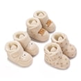 thumbnail image 1 of Newborn Warm Fleece Cute Bear Crawling Prewalk Baby Winter Shoes Booties, 1 of 9