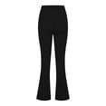 thumbnail image 6 of STETMN Women Stretchy Straight Dress Pants Regular/Tall Bootcut Elastic Waist Pull On Work Slacks, 6 of 7