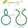 thumbnail image 2 of 100 Uds Clips giratorios para plantas Clips de soporte para plantas Clips para flores de vid de tomate vegetal cerraduras para plantas para asegurar plantas, 2 of 5