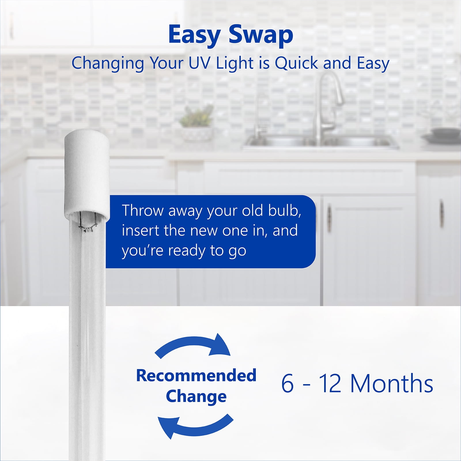 Express Water UV Light Water Purifier – 12 inch Housing, 10
