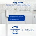 thumbnail image 3 of Express Water – Ultraviolet Water Filter – UV Light Purifier – 12 inch Housing with 10 inch Bulb – Under Sink and Reverse Osmosis System Sterilizer, 3 of 4