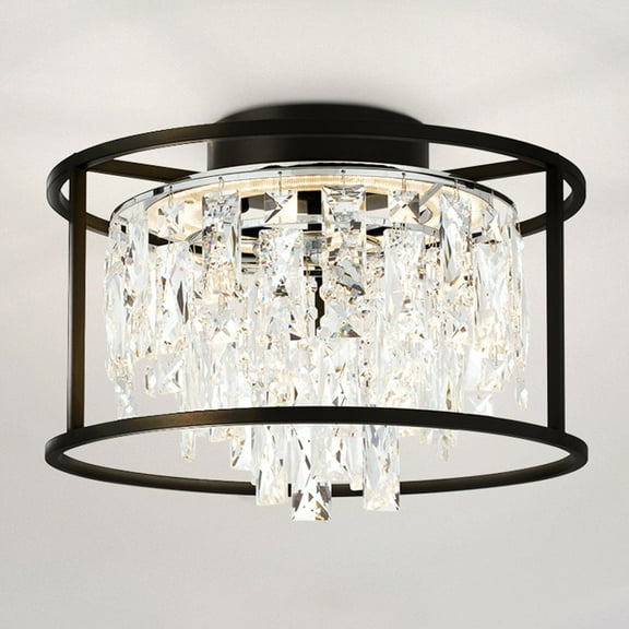 Luxury Contemporary Ceiling Light, Matte Black, UQL5260