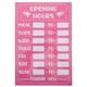 thumbnail image 1 of Pegatinas autoadhesivas de horario comercial, letreros de horario comercial, letreros de abierto regrabables, pegatinas de estilo aleatorio, 1 of 5