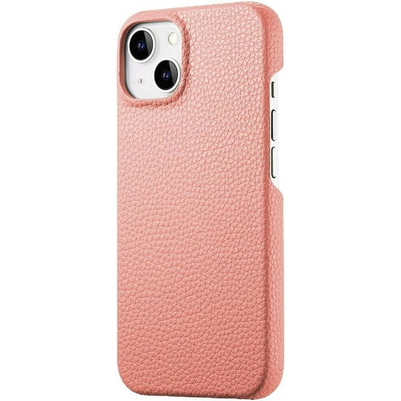 Compatible with iPhone Case,Classic Luxury PU Leather [Compatible with Wireless Charging] Full Body Protection Soft Shockproof Cover Phone Case (Pink,iPhone 15 Pro Max)