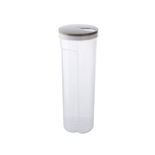 Recipientes de plástico para almacenar cereales, fideos, snacks, latas selladas para cereales de cocina, para avena (caqui)