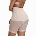 thumbnail image 4 of SWSMCLT Women's High Waisted Butt Lifter Shapewear Shorts Mesh Boyshorts Tummy Control Dip Lifting Plus Size Seamless Thigh Slimmer Hip Enhancer Body Shaper Panties Underwear Nude Large, 4 of 4