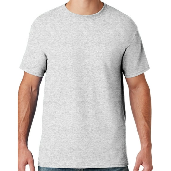 Mens Moisture-Wicking Cotton/Poly T-shirt, XL Ash Grey