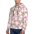 thumbnail image 3 of Lsque Daisies Flowers Pattern Casual Men's Hoodie,Hooded Sweatshirt with Kangaroo Pocket,Pullover Hoodie-X-Large, 3 of 7