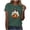 B82 Green Witches Hat Ghost Graphic, variant on JOANKDMI Witches Hat Ghost Graphic T-Shirts for Women Cute Halloween Pumpkin Short Sleeve Crewneck Fall Tops Casual Loose Fit Holiday Party Tees Novelty Shirts