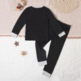 thumbnail image 5 of TOWED22 Toddler Girls Boys Halloween Pumpkin Pajamas Cotton Pjs for Boy Jammies Long Sleeve Top and Pant Sleepwear Clothes Sets(White,3-4 Y), 5 of 8