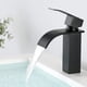 thumbnail image 2 of Grifo de baño cascada, grifo de lavabo cromado con válvula cerámica, grifo monomando para lavabo de baño con agua fría y caliente, grifo de lavabo de latón, grifo monomando para lavabo, 2 of 6