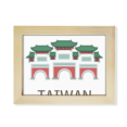 thumbnail image 1 of Taiwán viaje atracciones el templo de Confucio Escritorio de madera Arte Pintura 6x8 pulgadas marco de foto foto, 1 of 4