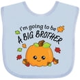 thumbnail image 3 of Inktastic I'm Going to Be a Big Brother- Cute Halloween Pumpkin Boys Baby Bib, 3 of 4